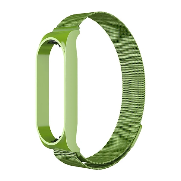 Milanese Loop Rem for Xiaomi Mi Band 7 6 5 4 3 - Rustfritt Stål Magnetisk Armbånd for Xiaomi Mi Band 4 3 Remmer 8 Gree 8 green Mi band 4 3