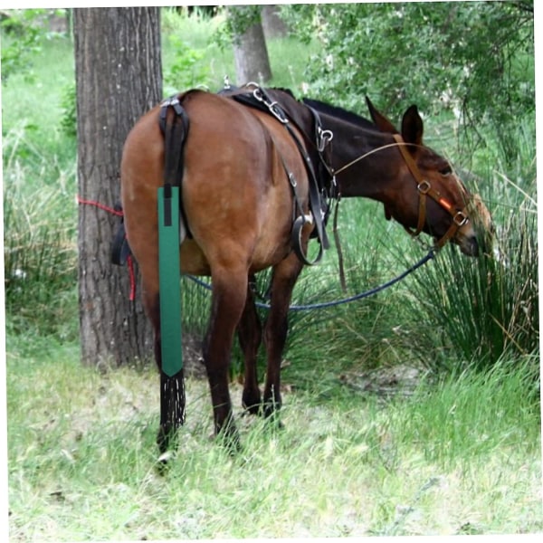 4 stk haleposer til heste, hestehalebeskytter med frynser, åndbar hestehaletaske Fly Swisher Hold halen ren og beskyttet