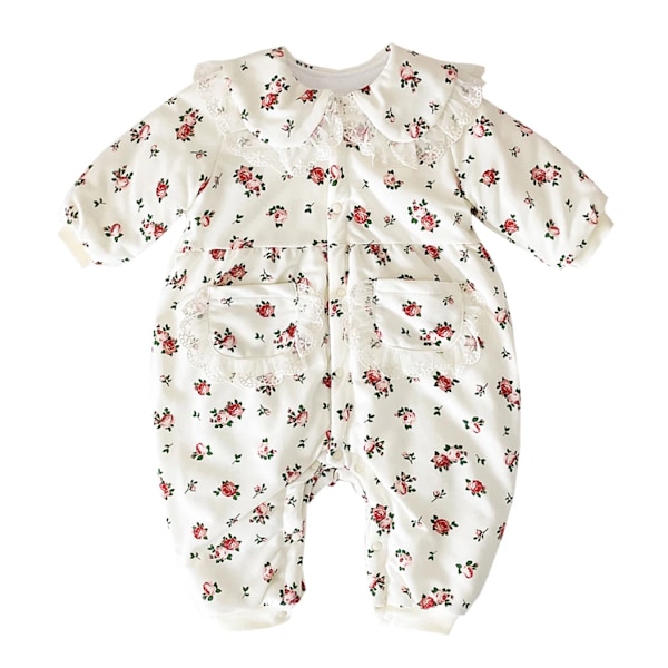 Sanlutoz - Bebé Niña Ropa Floral Caliente, Peleles de Manga Larga para Niñas, Ropa de Princesa de Algodón, Invierno BRW2252 18-24M