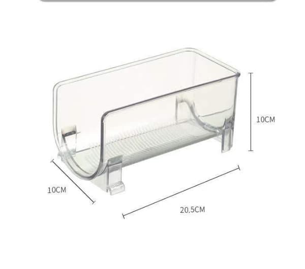 Klar vinstativ (1-pakning) - Stablebart vinstativ i plast for flasker