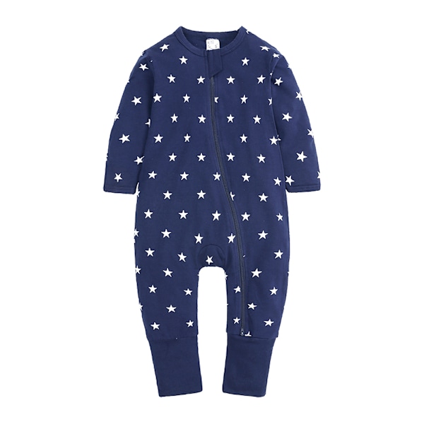 Nyfödd Baby Bomulls Rompers Kläder Långärmad Cartoon Jumpsuit 3 EU: 3-6m