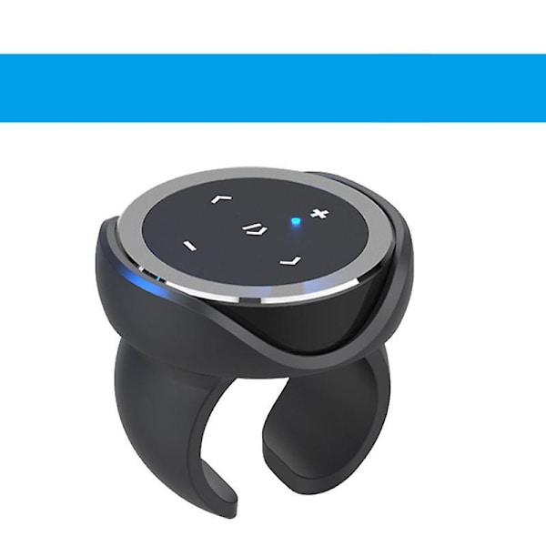 Mobiilipuhelimen Bluetooth-ohjain polkupyörään, moottoripyörään, sähköautoon, auton ohjauspyörään, mobiilipuhelimen musiikki Bluetooth-kaukosäädin (musta)