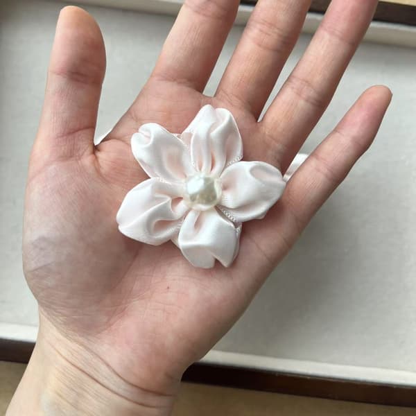 Søt kirsebærblomst perle hårnål sideklips tilbehør DIY tilbehør vesker, sko og sokker