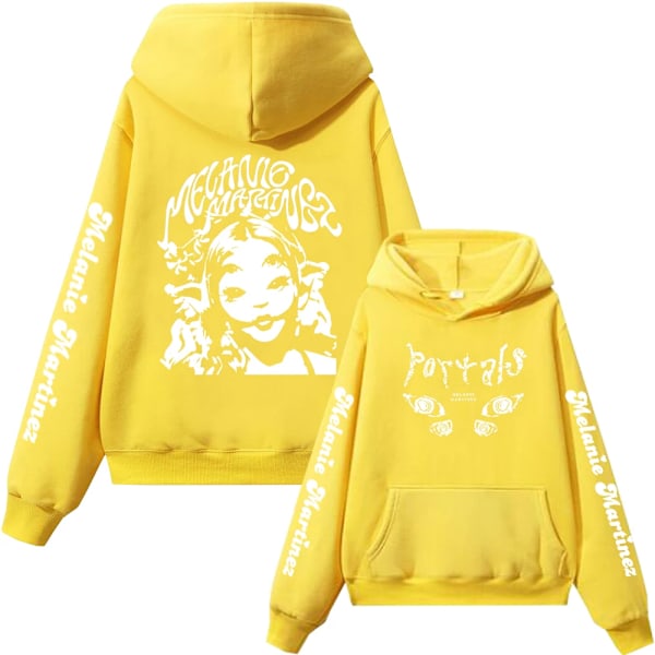 Melanie Martinez Polyester Hip Hop Style Hoodie til Mænd og Kvinder yellow 4XL