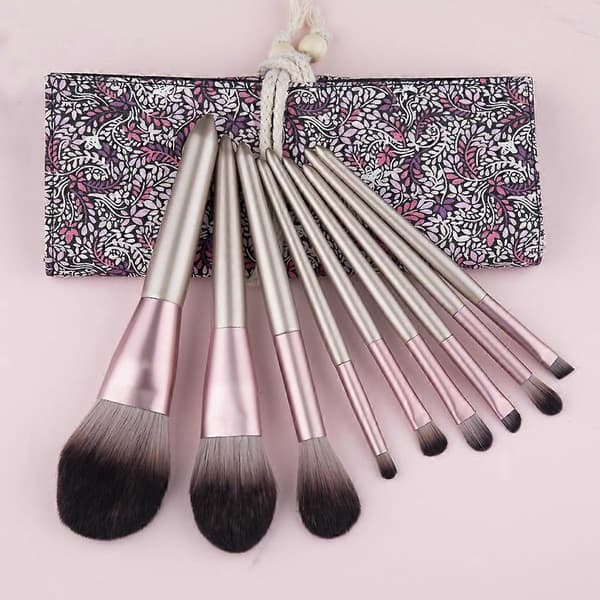 9 drue lille budding makeup børstesæt bærbare bløde øjenskyggebørster nye håndskønhedsværktøjer