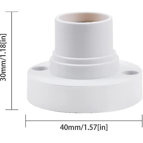 10 pcs E14 lamp holders, E14 Edison screw bulb holder, plastic ceiling lamp socket Crday gift B