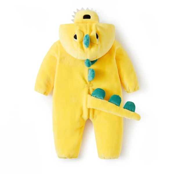 Forår tynd flanel dinosaur enkeltlags jumpsuit til børn Amarillo 120cm