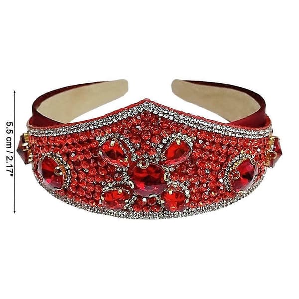 Strassikruunupanta – Kimalteleva Tiara-hiusasuste naisille White One size
