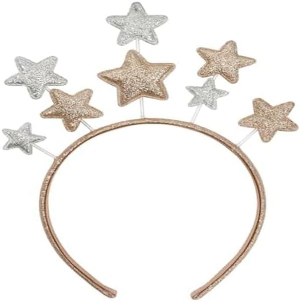 Julglitter Pentagram Hodeplagg Ferie Nyttår Hodeplagg for Voksne