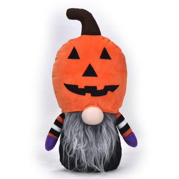 Halloweenpynt, søde hatte, Ansigtsløs dukke, Rudolf dværgdukke - Græskar