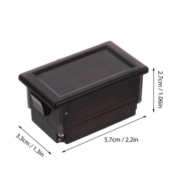 Batterispenningsmåler for batterispenningsdisplaymonitor 12-60V i svart