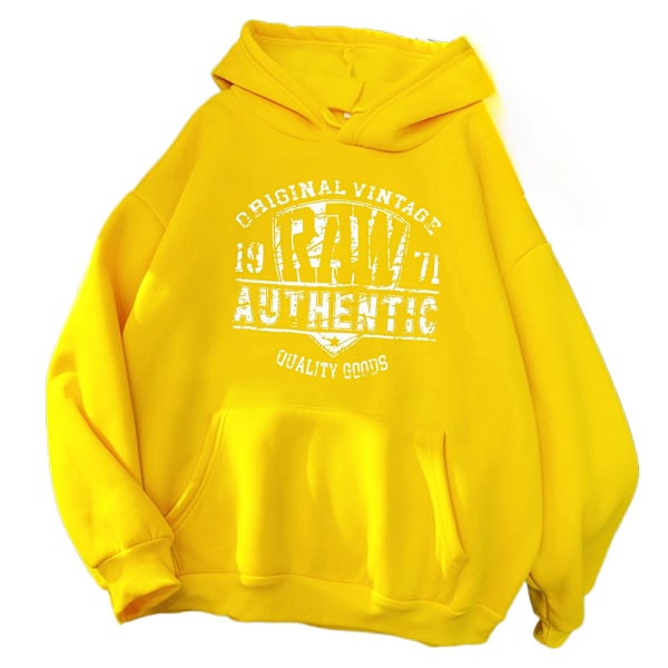 Ahthentic Dame Hoodies Sweatshirt Crewneck Pullover Hip Hop Stil Casual Tøj 1971 Amarillo 3XL