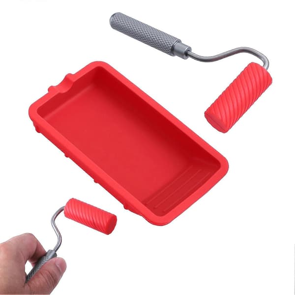 Silikonlimspridare - Diagonal ådringsdesign - för hemrenoveringskonst Blue