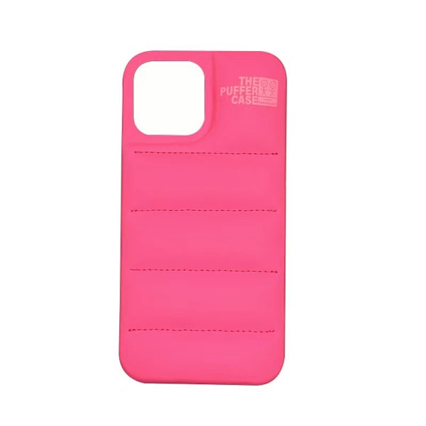 Lämplig för Apple 16 pro mobiltelefonfodral imitationsläder fyllt bomull anti-fall skyddsfodral Rose Red