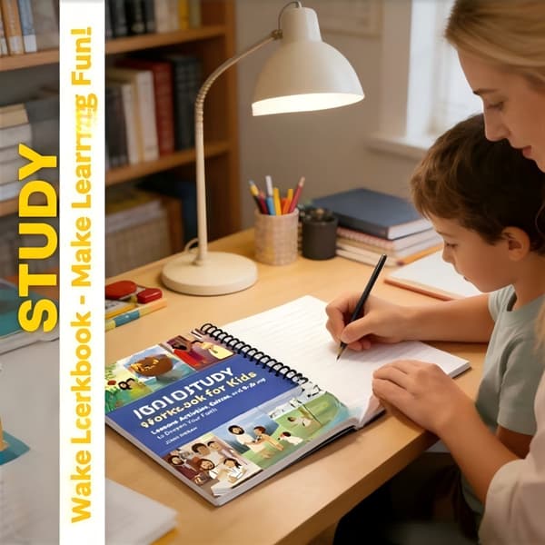 Studiearbetsbok för barn spiralbunden bok manual arbetsbok