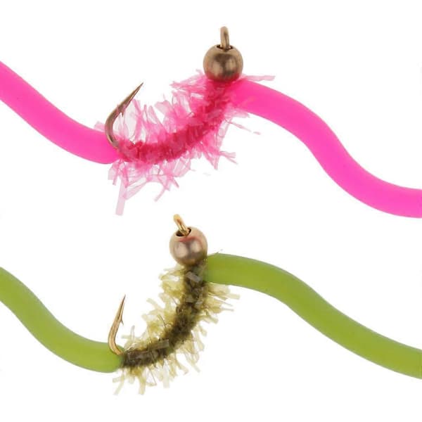 5 st San Juan Squirmy Wormy Trout Worm Fly Assortment Flugfiske Pack 1 Pack 1 7cm