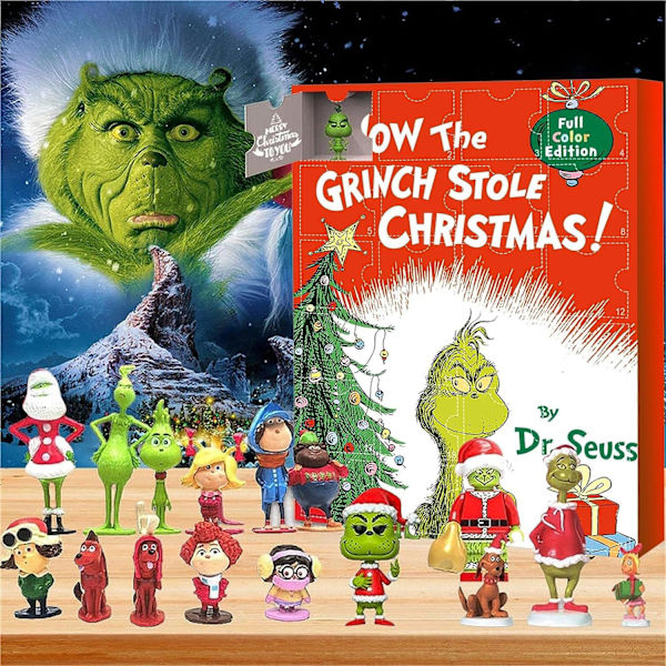 Blind Box Doomsday kommer - Julens Grinch-skräck blindbox 24-dagars nedräkningskalender blindbox