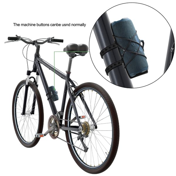 Non-slip Silicone Handlebar Mount for Portable Audio Equipment, Bicycle Use