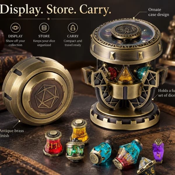 2026 Terningsæt Alchemist's Metallic Elixir D&D Terningsæt