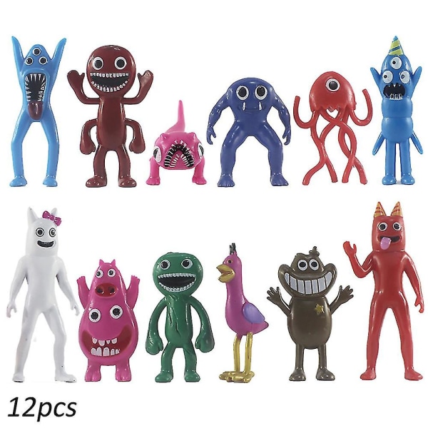 12st/ set Monster Garten Of Banban Figurleksak Pvc Collection Modell Docka Barnleksaker Födelsedagspresentpaket A