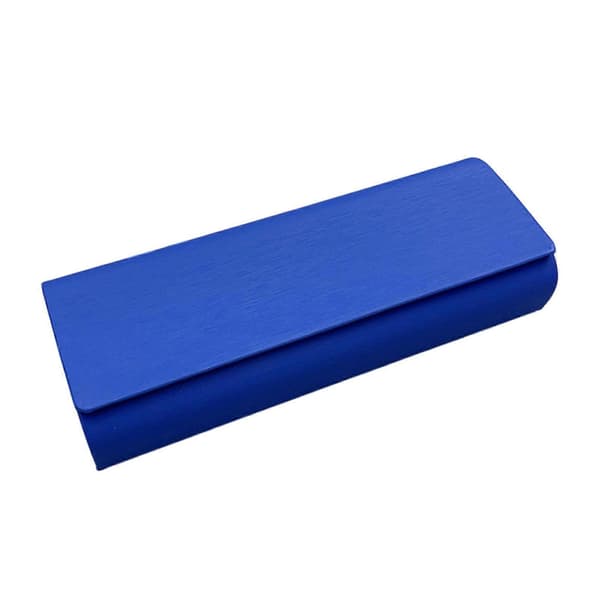 Hårdt brilleetui – Holdbar metalskal – til pendling og campus Light Blue
