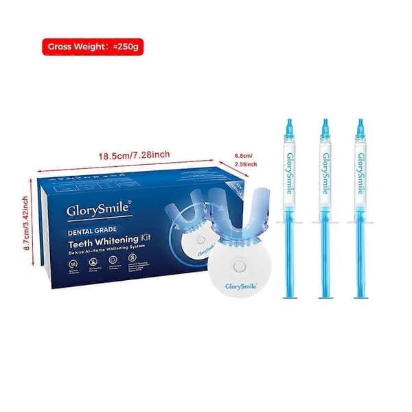Tannblekingssett med LED-lys for sensitive tenner og tannblekingssystem 1 box