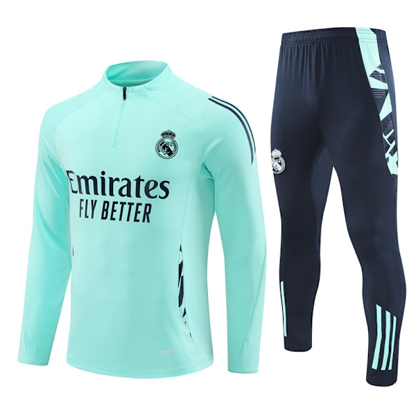 2425 Paris Real Madrid Arsenal NM United Ajax Frankrike England Brasilien Spanien halv-dragkedja fotbollsuniform 18 L