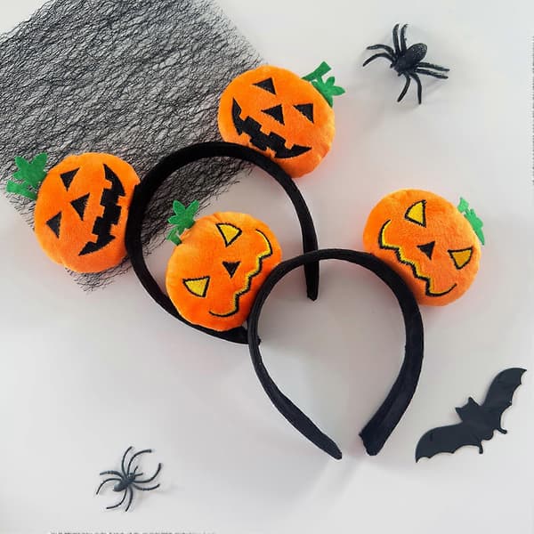 Halloween Hårbøyle – Broderte Spøkelsesdetaljer – for Festlig Moro B