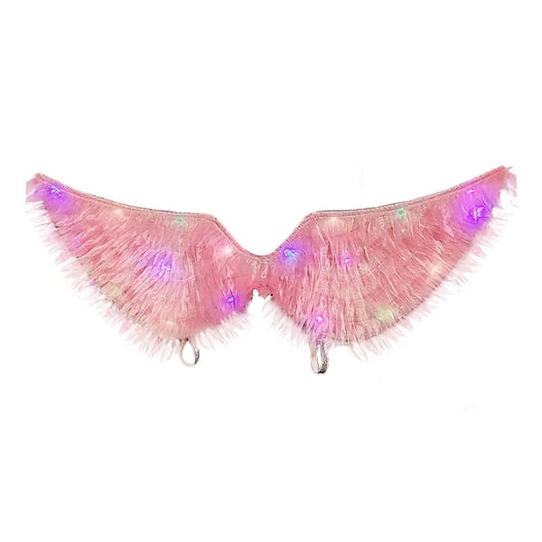 LED-kostumevinger – behagelig pasform – til julefrokost Pink