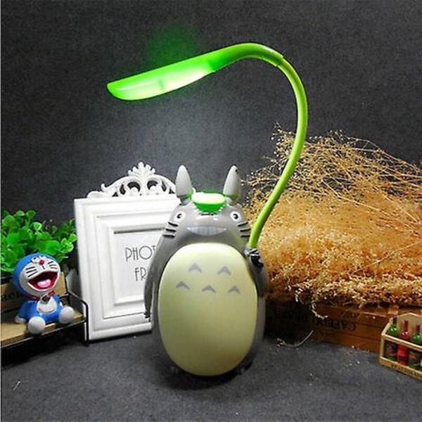 Lampe De Bureau De Chargement Usb Cartoon Totoro, Veilleuse Crative Double Usage (ventre Blanc Chinchilla)-kartokner