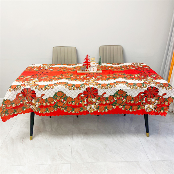 150*180cm Rektangulær Juledug Polyester Jul