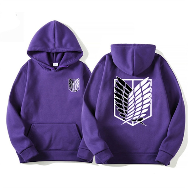 2024 Forår og Efterår Ny Mænds Hoodie 3D Digital Print Casual Løst Dagligt Trøje Morado EU:M