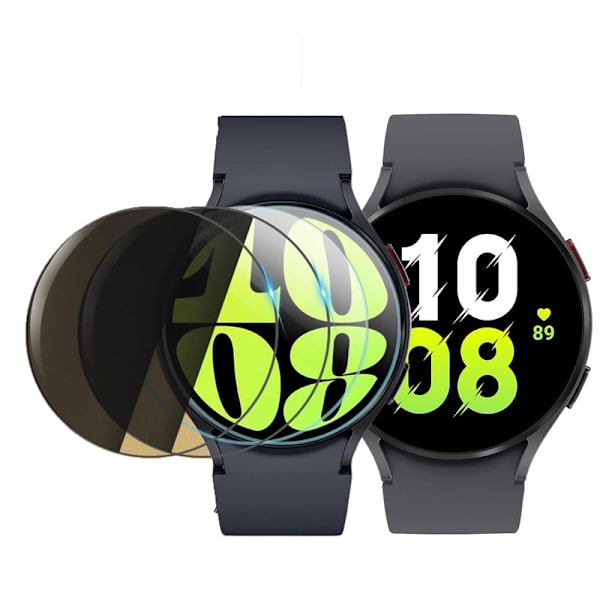 (40mm) Läpinäkyvä näytönsuoja *2 + Yksityisyydensuoja *2 Sam