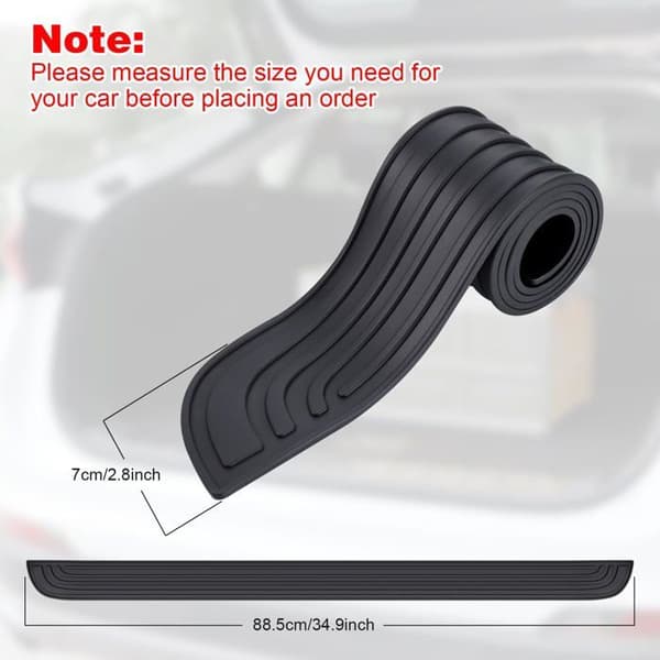 Bumper Protector 90 x 7 cm - Rubber - Self-Adhesive - Universal