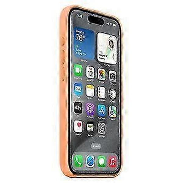 iPhone 15 Pro Silicone Case with MagSafe - Thin, Shockproof, Protective Mobile Case Orange
