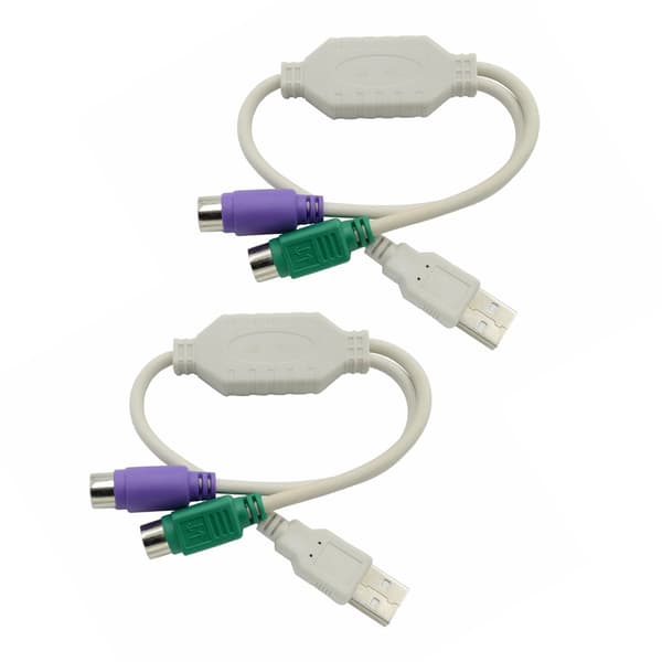USB til 2x PS2-konverteradapter Splitterkabel til PS2-tastatur og -mus null - 1pc 0.04