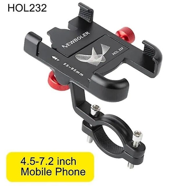 AliExpress Collection NEWBOLER MTB Puhelimen pidike Jalusta Pyörän pidike 360 astetta Kääntyvä Alumiininen Säädettävä Pyörän Puhelimen pidike HOL232