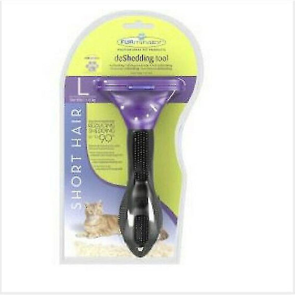Furminator Deshedding Tool Stellkam for Katter og Hunder - Rake, Kam, Langt og Kort Hår L Cat short hair