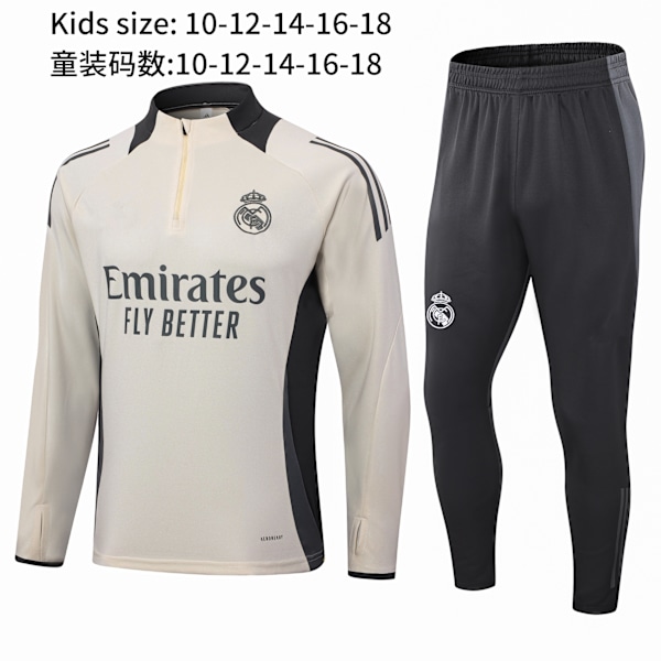Ny Paris Frankrike Portugal Mbappe Messi langermet treningsdress fotballuniform dress ytterjakke barneklær 2 M
