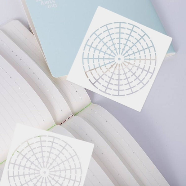 DIY 8 stk. Gjenbrukbare Mylar Mandala Dotting Malingssjablonger Maler Verktøy