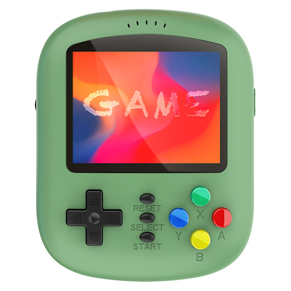 Ny K21 mini handhållen spelkonsol 2,8-tums HD-skärm retro nostalgiska SUP620 spel i en handhållen (grön)