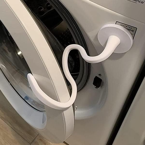 1 st Vit Dörrstöd för Tvättmaskin med Sugpropp