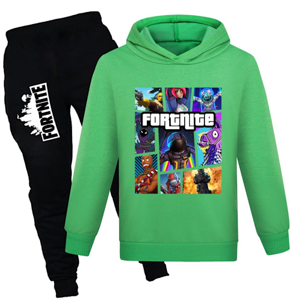 Youth Pullover Outfit Hoodie and Sweatpants Suit Games Graphic 2 Piece Fashion Sweatshirt Set for Boys Girls