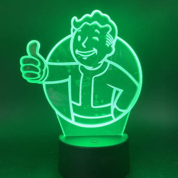 3D natlampe drenge piger legetøj spil Fallout Shelter Farve Cha