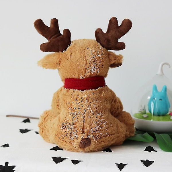 1 st Rudolf med röda mulen, Gosedjur Första Babydekorationer Plysch Ren för Pojkar och, 29x23x15cm