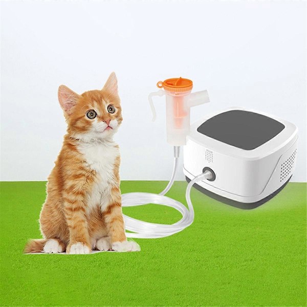 1 Set Kompressionsnebulisator för husdjur, nebulisator för husdjur, elektronisk nebulisator för katt och hund EU PL