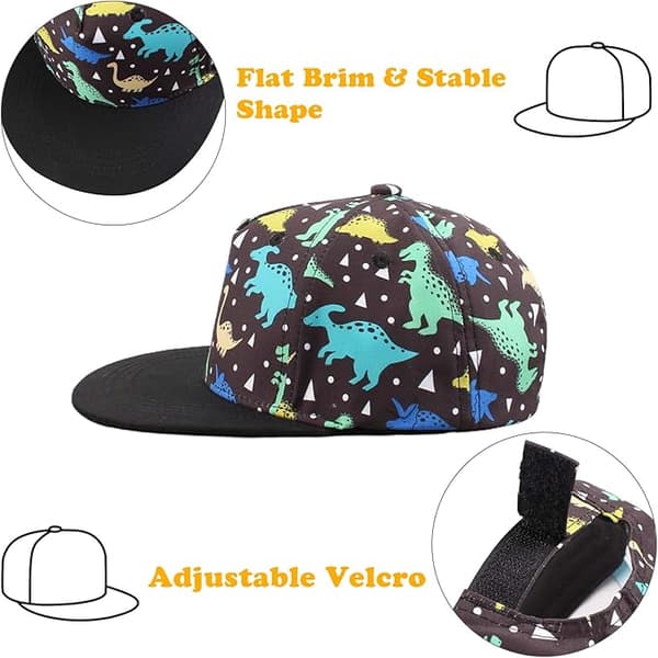 Sommer baseballcaps for gutter og jenter, justerbar black 52CM
