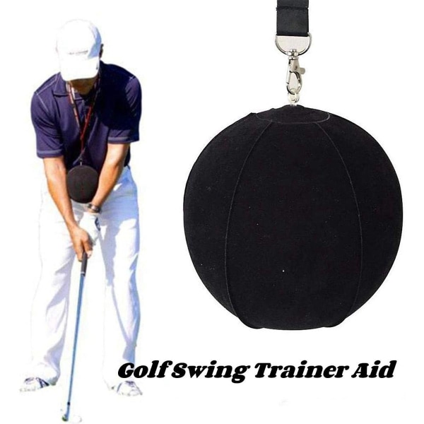 Oppblåsbar Golf Swing Trainer Ball, Impact Assist Smart Practice Ball, Justerbar Golf Training Aid m