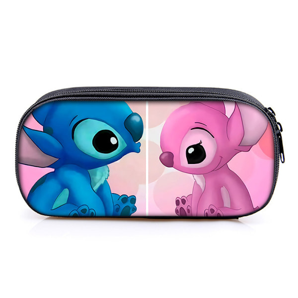 Lilo & Stitch -aiheinen kynäkotelo, sarjakuva kynäkotelo, koulu- ja yliopistotarvikkeiden säilytyslaatikko, painettu kynäkotelo lapsille, pojille ja tytöille B
