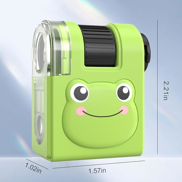 Mini Microscope for Kids, Small Explorer Microscope, Portable Puzzle Outdoor Exploration Tool Green